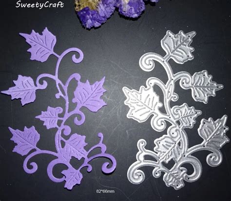 DIES Scrapbooking Leaves Branch Background Metal Cutting Dies Paper ...