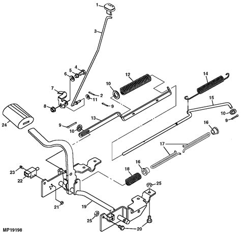 John Deere Model 318 Mower Deck Parts Diagram Mower Diagram