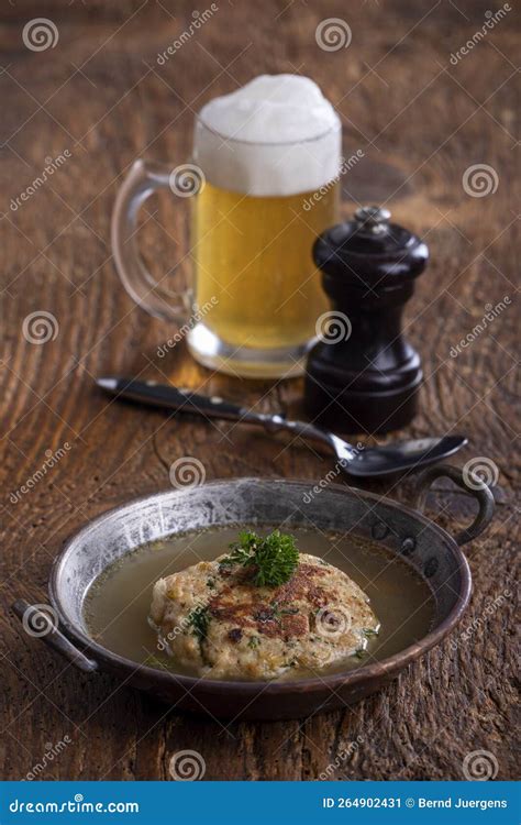 Austrian soup stock image. Image of copper, dumplings - 264902431