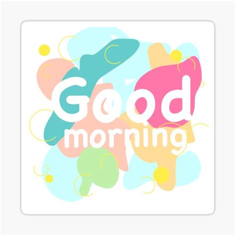 "Good morning logo design " Sticker for Sale by bambino12345678 | Redbubble