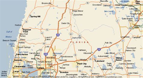 Map Of Zephyrhills | Maps Of Florida