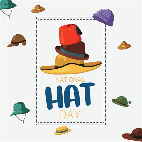 vector graphic of national hat day good for national hat day ...