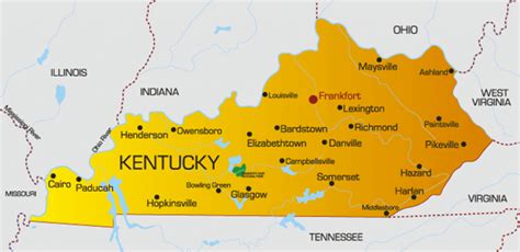 Printable Kentucky Map With Cities