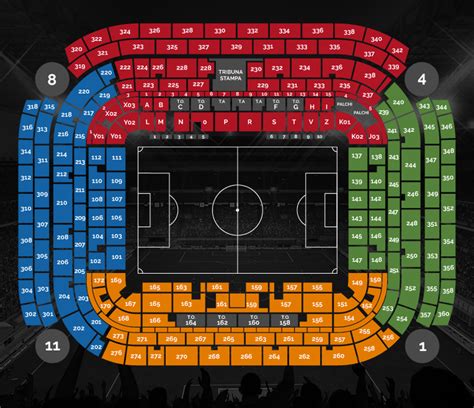 Sectors of San Siro Stadium | AC Milan