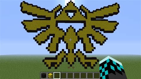 Hylian Crest- Minecraft Pixel Art by enjoytheride201 on DeviantArt