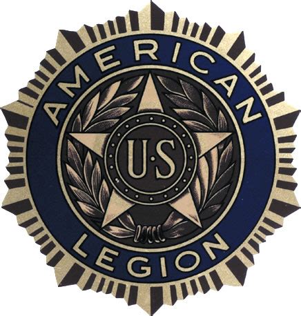 Legion Emblem Polyester Decal - 3" Front Adhesive - American Legion Flag & Emblem