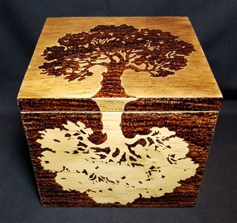 10+ Wood Burned Box Designs – HOMYRACKS