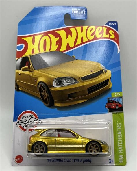 Hot Wheels 1999 Honda Civic Type R EK9 Gold Super Treasure - Etsy