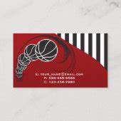 Basketball Coach Business Card | Zazzle