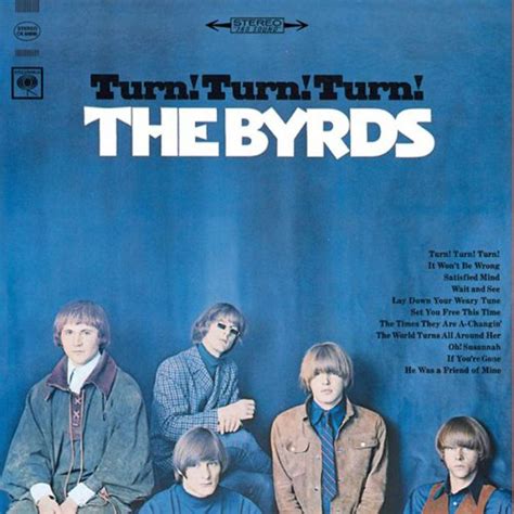 The Byrds, "Turn Turn Turn!" (1965) | Rock album covers, Music album covers, Album covers