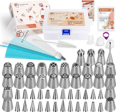 Amazon.com: Premium Russian Piping Tips Cake Decorating Complete Set ...