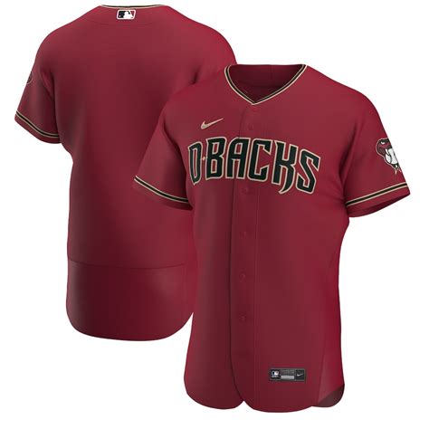 Men's Arizona Diamondbacks Nike Crimson Alternate 2020 Authentic Team Jersey