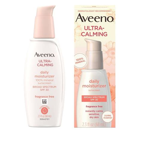 Aveeno Ultra-Calming Daily Facial Moisturizer - SPF 30 - 2.3 fl oz | Aveeno ultra calming, Anti ...