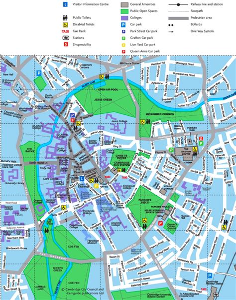 Large Cambridge Maps For Free Download And Print | High-Resolution with Cambridge Tourist Map ...