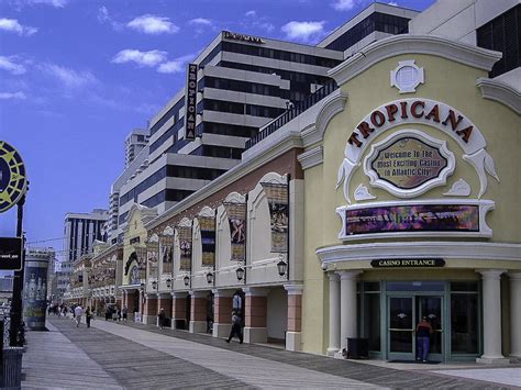 The Tropicana from the boardwalk in Atlantic City, New Jersey image ...