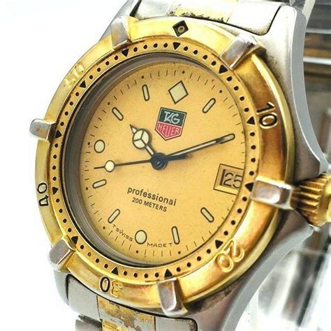 TAG HEUER Watch 2000 964.013F New Battery Quartz 18K Gold Plated Date T3088 | WatchCharts ...