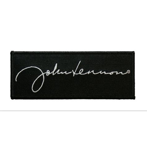 John Lennon Signature Embroidered Iron on Patch | Etsy