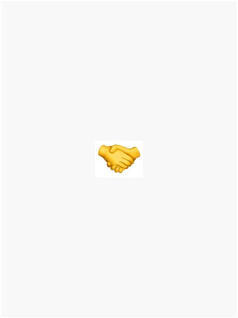 "shaking hands emoji" Sticker for Sale by aislingodonnell | Redbubble