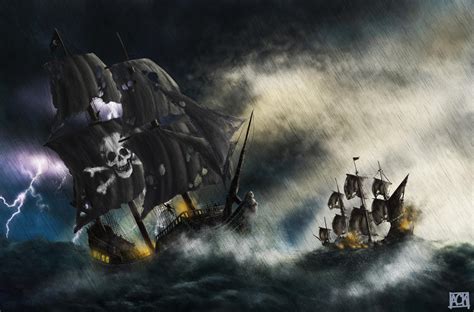 Pirate Ship Battle by AhmetCanKahraman on DeviantArt