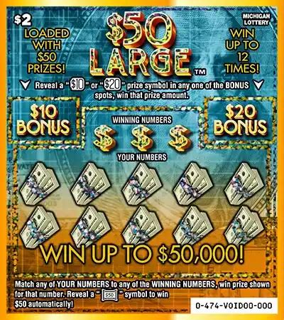 MI Instant Game $50 Large (#474) – LottoEdge