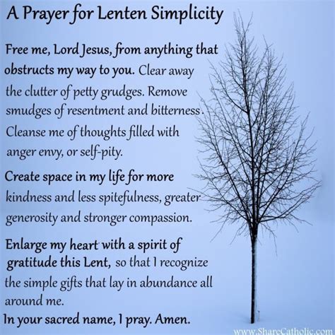 Prayer for Lenten Simplicity