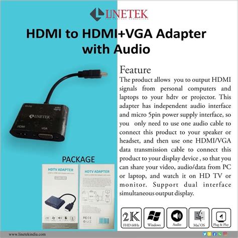 HDMI to HDMI+VGA Adapter with Audio at best price in Delhi by Navtronix | ID: 15716367162