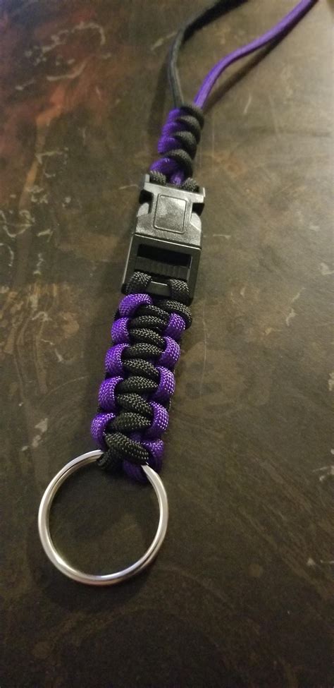 2 color neck ID lanyard : r/paracord