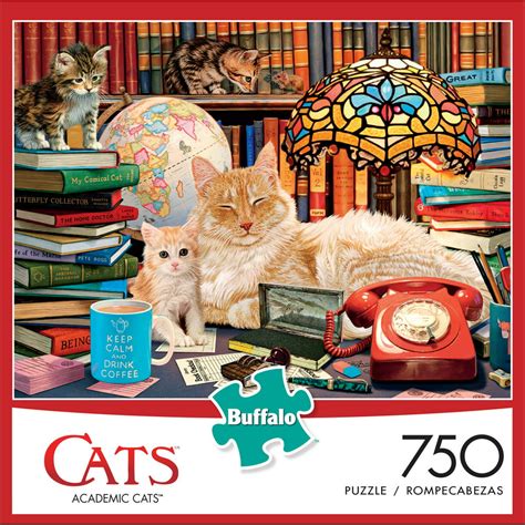 Buffalo Games Academic Cats 750 Pieces Jigsaw Puzzle - Walmart.com - Walmart.com