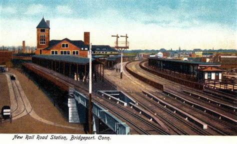 BRIDGEPORT CT - Railroad Station before electrification | Bridgeport, Railroad pictures