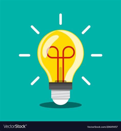 Bulb icon idea or inspiration symbol light Vector Image