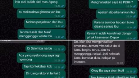 Beredar Chat WhatsApp Yudo Andreawan dan Pihak Kampus, Begini Bunyinya