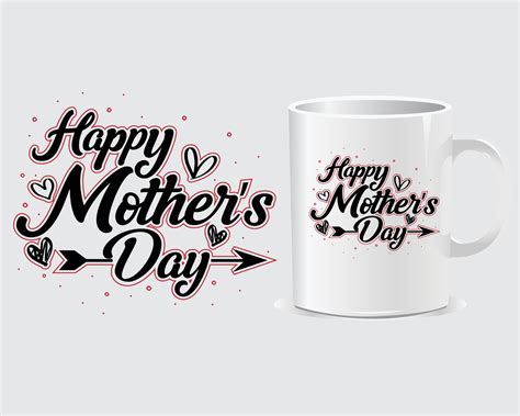 Happy Mother's Day mug design vector, design vector 14523824 Vector Art at Vecteezy