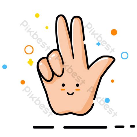 Number Three Emoji Gesture | PSD PNG Images Free Download - Pikbest