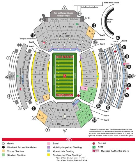 The Most Awesome and Interesting memorial stadium illinois seating chart | Nebraska cornhuskers ...