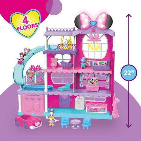 Disney Junior Minnie Mouse Ultimate Mansion Playset - Just Play | Toys for Kids of All Ages