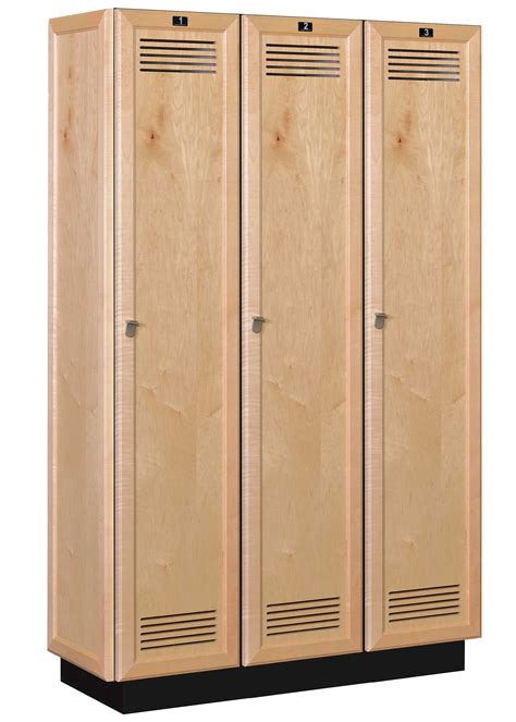 Vented Wood Club Lockers by All Wood Lockers