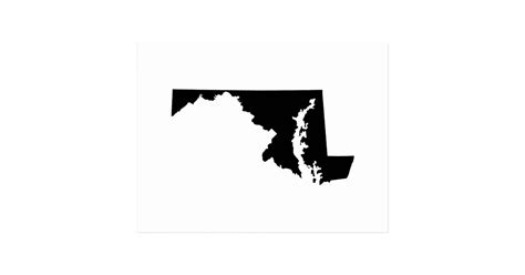 Maryland State Outline Postcard | Zazzle.com