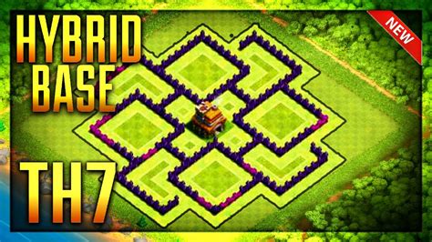 Town Hall 7 Hybrid Base Defense (CoC) Th7 Cup Base 2017 / Town Hall 7 Farming Base Design - YouTube