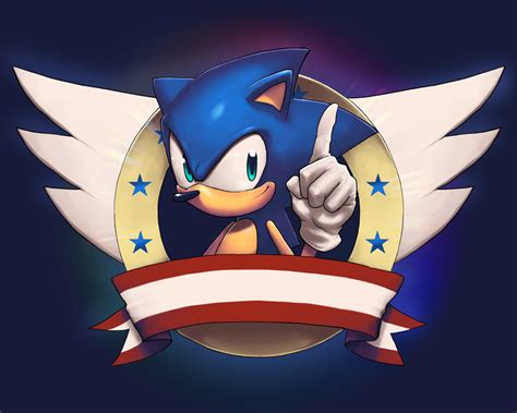 Sonic Fan Art "Classic Sonic" by 2dForever