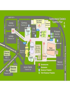 Saddleback Church Campus Map - Fill Online, Printable, Fillable, Blank | pdfFiller