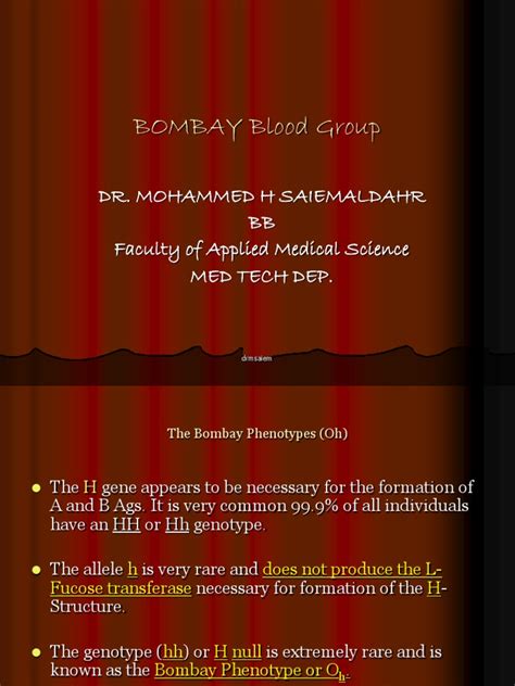 BOMBAY Blood Group | Blood Type | Dominance (Genetics)