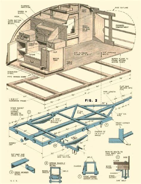 Compact Teardrop Trailer Plans | Teardrop camper plans, Teardrop ...