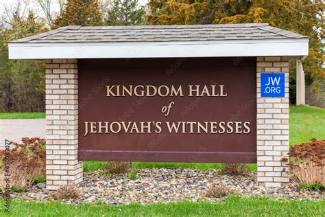 Kingdom Hall of Jehovah's Witnesses Sign and Logo Stock Photo | Adobe Stock