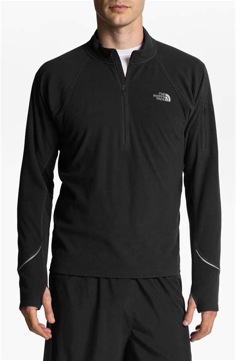 The North Face Tka 80 Hybrid Half Zip Fleece Pullover in Black for Men ...