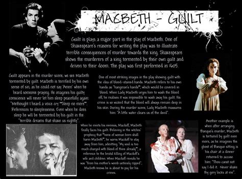 Guilt. A major theme in Macbeth, not only scene in Macbeth when ...