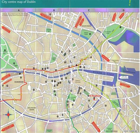 Central Dublin Ireland City Map - Dublin Ireland • mappery