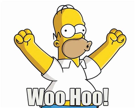 Woo Hoo GIF - WhooHoo TheSimpsons Excited - Discover & Share GIFs | Homer simpson, Homer woohoo ...