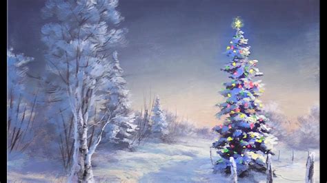 Simple Acrylic Christmas Tree Painting - YouTube