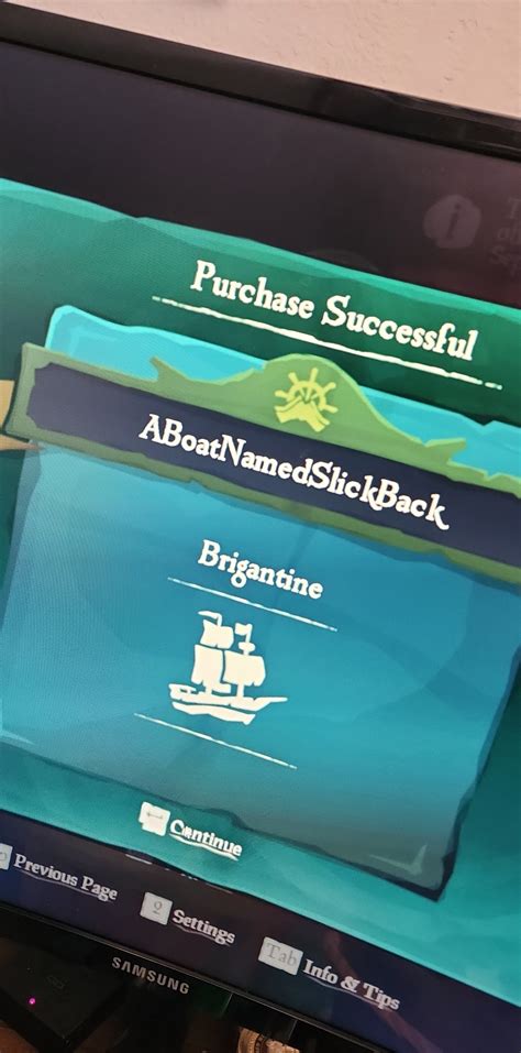 finally got my brigantine what do you think of the name? : r/Seaofthieves