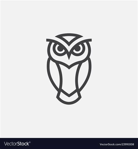 Owl logo design Royalty Free Vector Image - VectorStock